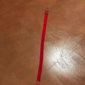 Allstar one-size adjustable baseball red belt - gently used - 43/44 in